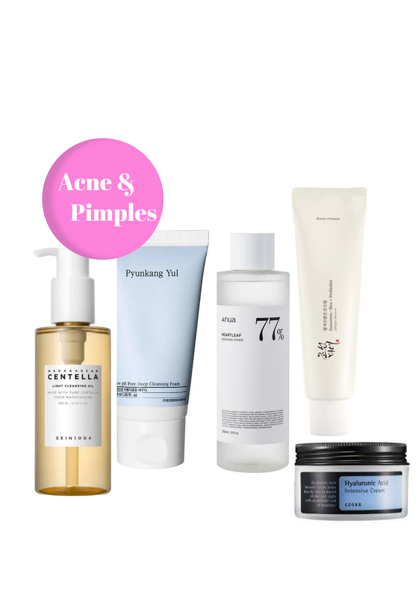 Acne & Pimples bundle set (save 18%)