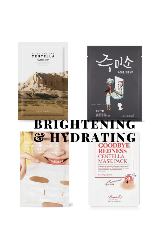 Brightening & Hydrating sheet mask set