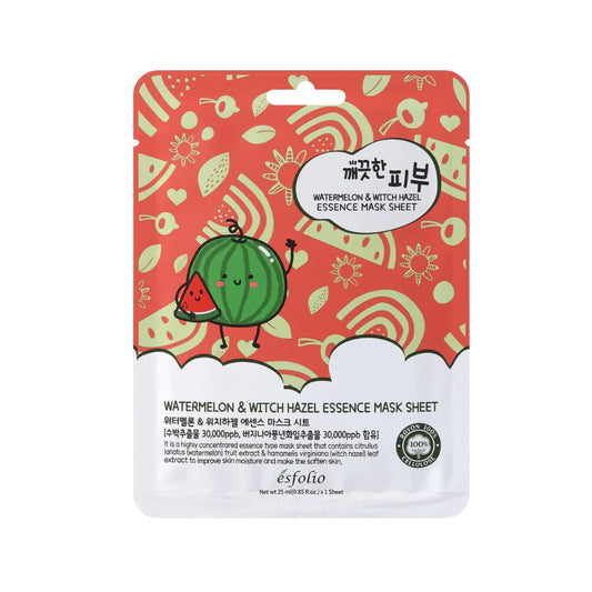 Esfolio - Watermelon & Witch Hazel Essence Sheet Mask