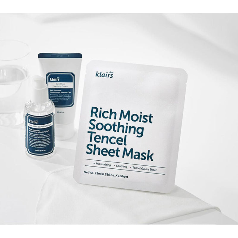 Rich Moist Soothing Tencel Sheet Mask 1pcs