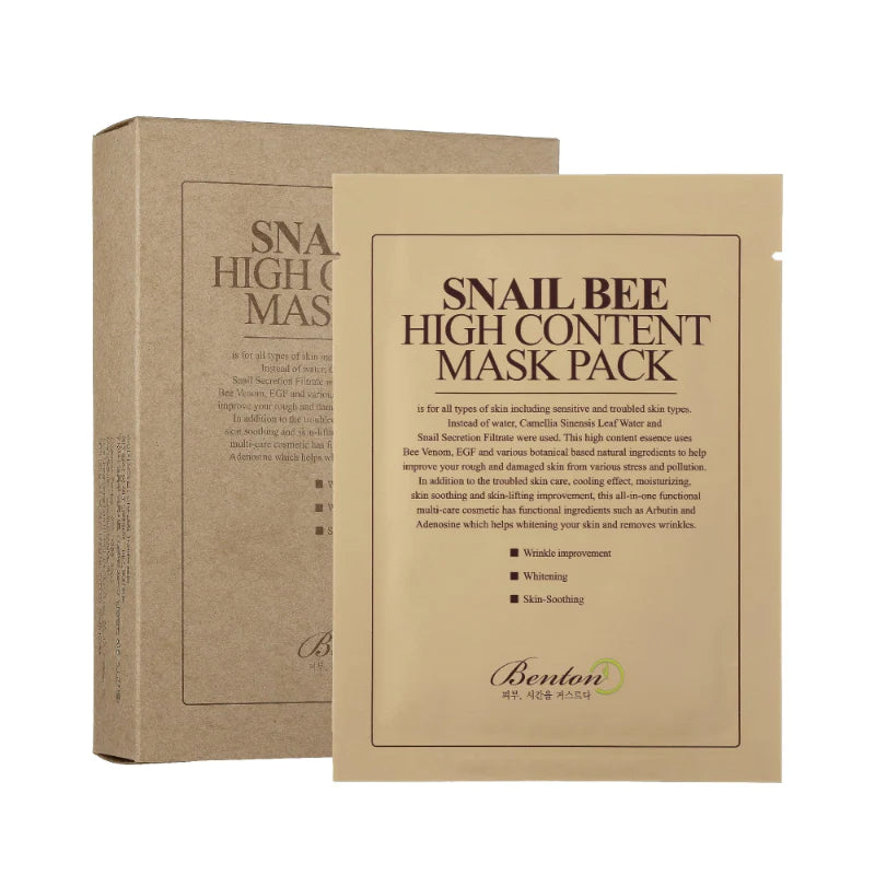 Snail Bee high content sheet mask